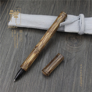 Бамбуковая гелевая ручка, латунная элитная ручка на водной основе, подарок на день рождения