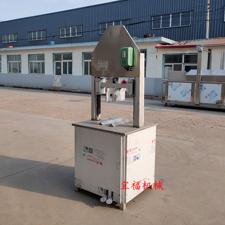 猪头劈半机 天津劈猪头机 脚踏式取完整脑花劈半机