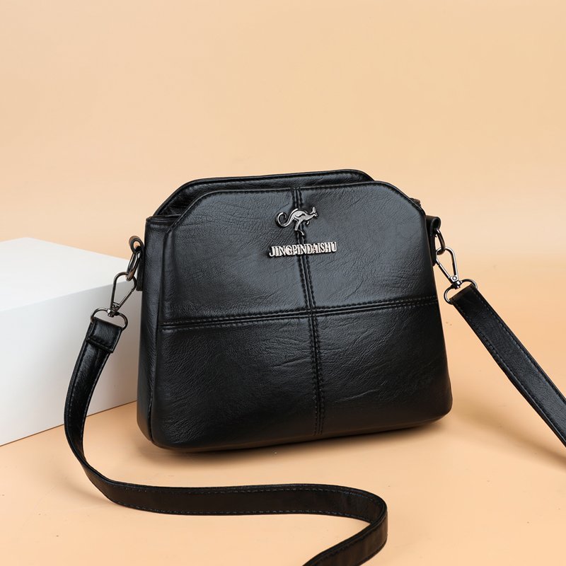 Cross-border bag for women new Korean style large capacity all-match soft PU leather small square bag shoulder small bag messenger bag for women