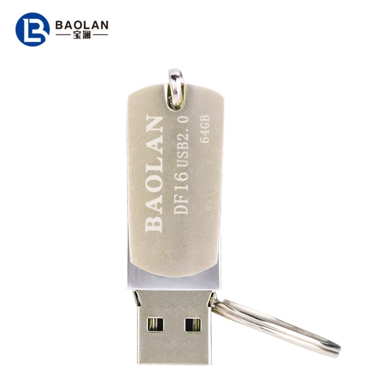Оптовый USB-накопитель Baolan/Baolan DF16 флеш-носитель 4G8G16G32G64G металлический вращающийся творческий USB-накопитель