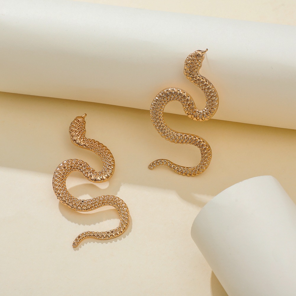 1 Pair Fashion Snake Alloy Plating Women's Drop Earrings display picture 7