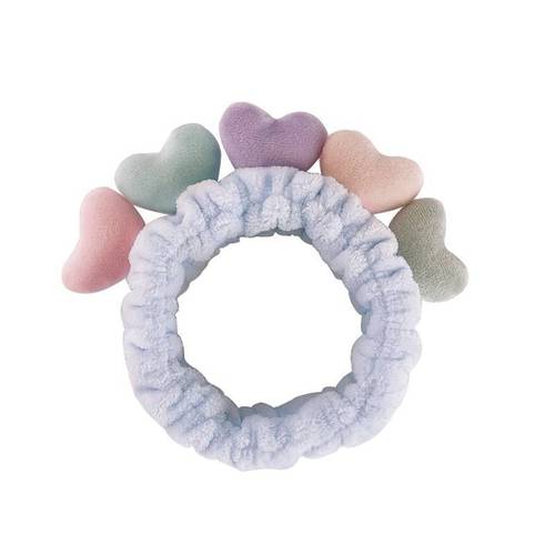 Little love face wash headband female Internet celebrity simple and cute girl hairband apply mask headdress Korean hair hoop headgear