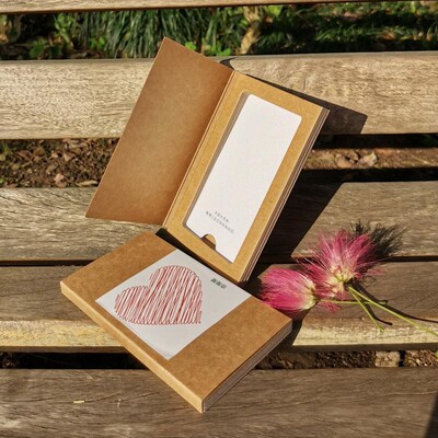 牛皮纸创意饰品盒项链包装翻盖爱心个性吊坠包装挂件钥匙扣礼物盒|ru