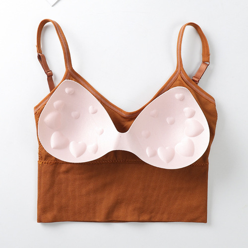 Seamless Internet Celebrity Kaka Underwear Women's Big U Sexy Beautiful Back Wrapped Chest Girl Sports Yoga Vest Bra