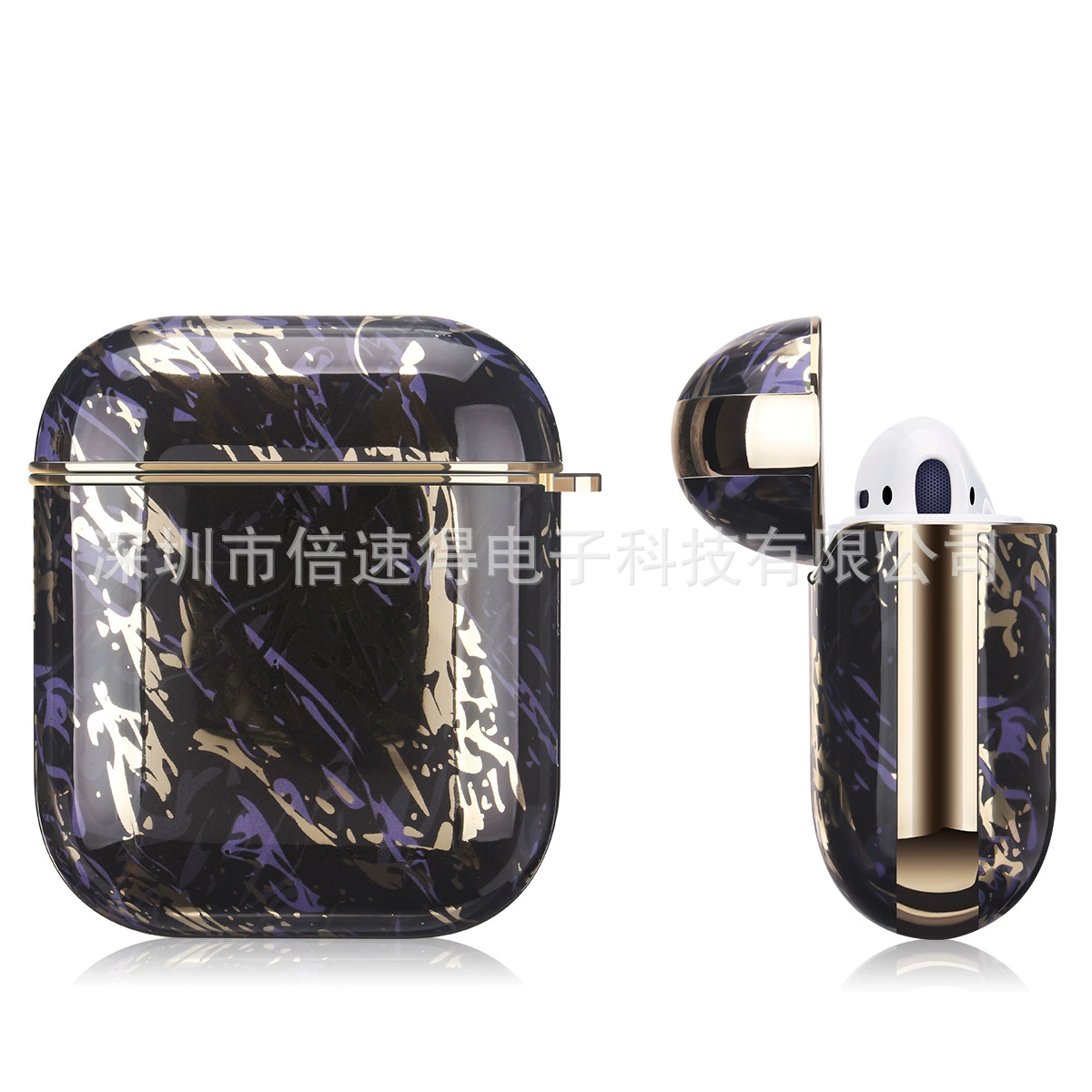Подходит для AirPods 2 поколения защитный чехол, жесткий PC корпус с гальваническим покрытием, наличие, беспроводной чехол для AirPods 3 поколения