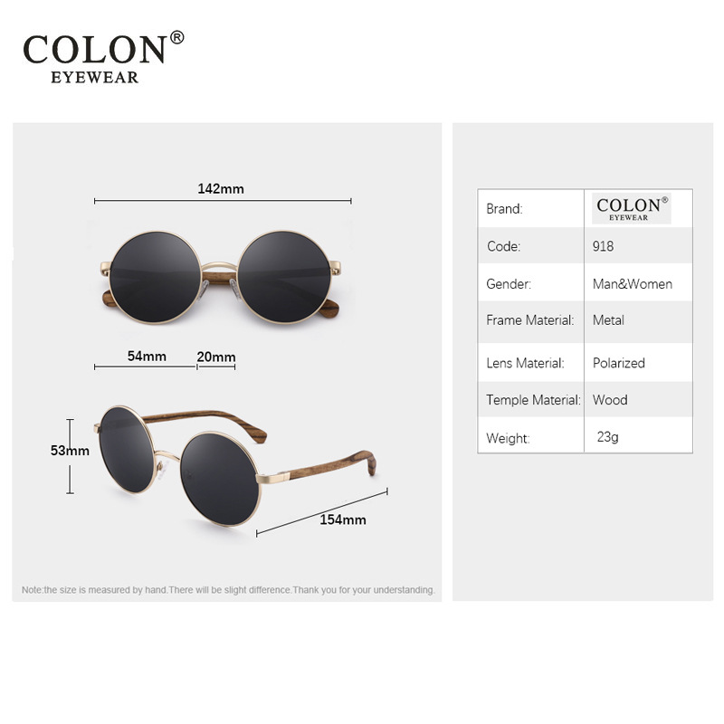 2020新款時(shí)尚金屬木質(zhì)太陽(yáng)鏡偏光寶麗來(lái)高清墨鏡圓形復(fù)古眼鏡