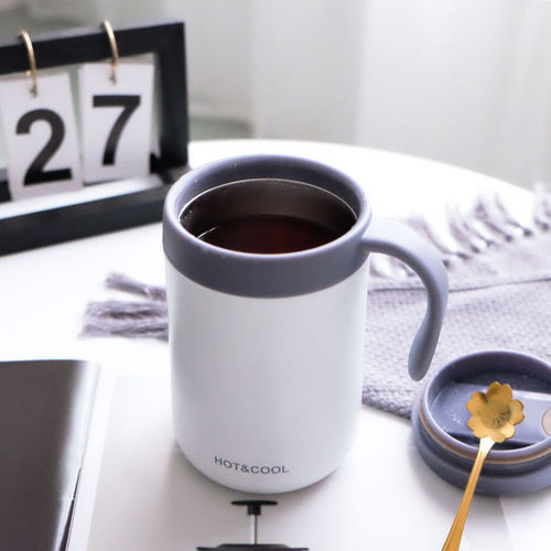 Large-Capacity 304 Stainless Steel Insulated Mug – Unisex Coffee Cup with Lid, Household & Office Drinking Mug