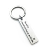 DIY stainless steel keychain Drive Safe Handsome. I love you