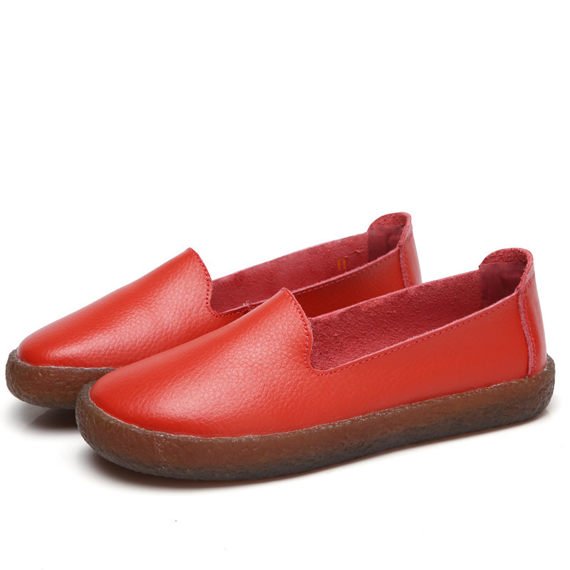 Fabricantes de fuentes transfronterizas 2020 Otoño nuevos zapatos de mujer de una sola capa zapatos casuales zapatos de Madre de fondo suave para mujer