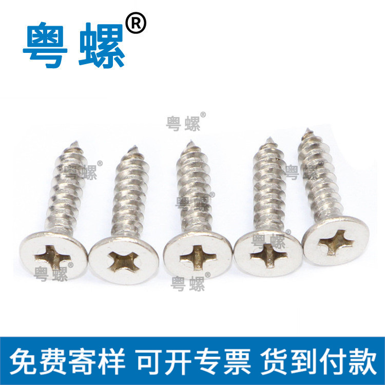   304不锈钢螺丝 平头十字槽自攻螺丝 自攻钉M2.2M3M4M5M6