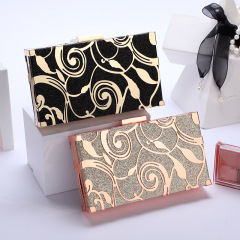 Cross-border supply alloy hollow evening bag party flashing powder handbag shoulder bag evening bag manufacturer wholesale