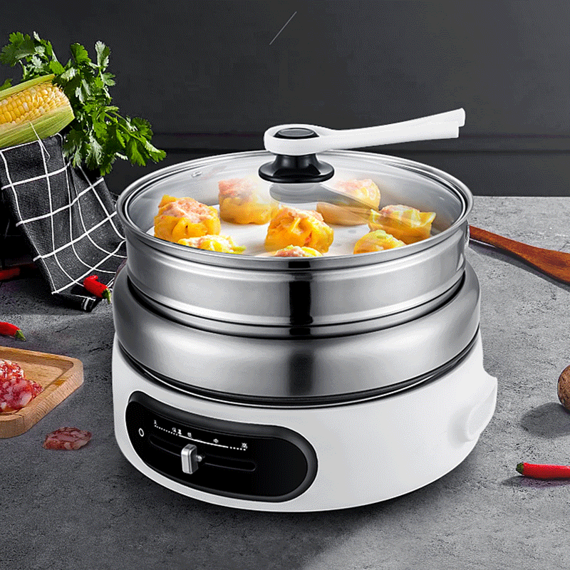 厂家批发分体式多功能料理锅电火锅电煮锅一件代发银行礼品电火锅|ms