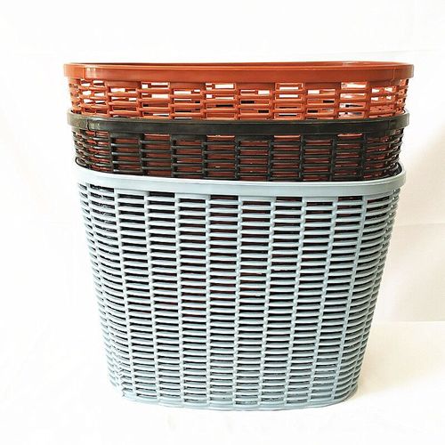 Wholesale bicycle baskets, retro bicycle baskets, rain-proof and rust-proof front plastic baskets, deepened student baskets, bicycle accessories