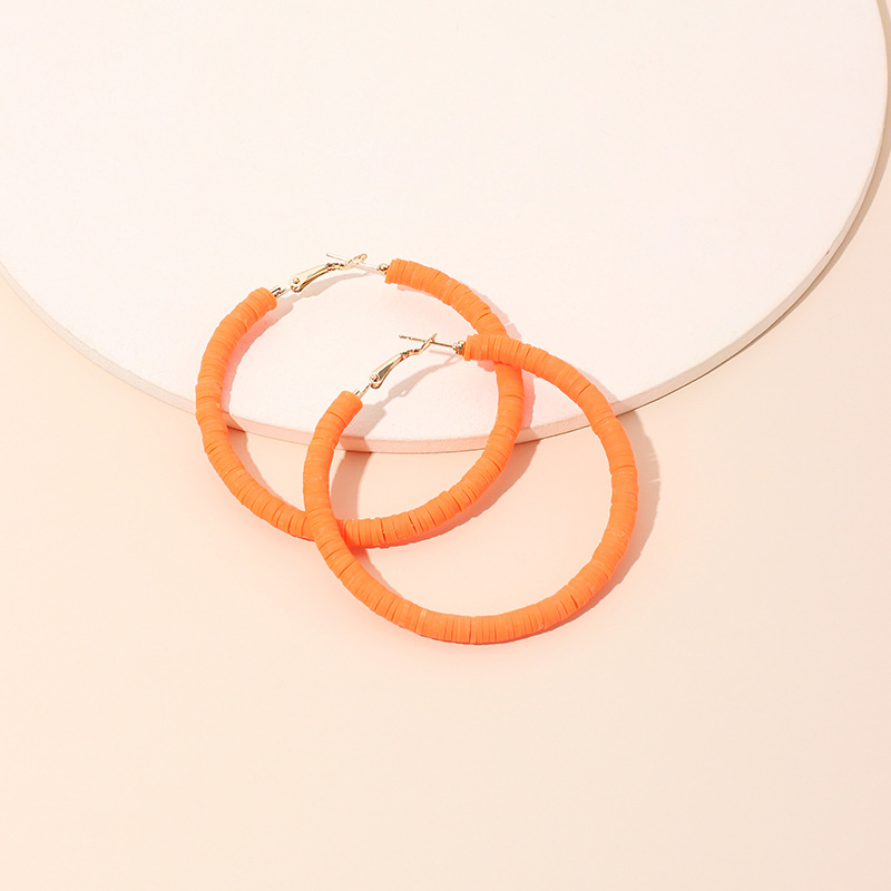 14g Weight Earrings Classification Travel Occasion soft clay Material Women'S Gender Sky Blue, Red, Yellow, Black Color Soft Clay Earrings 5
