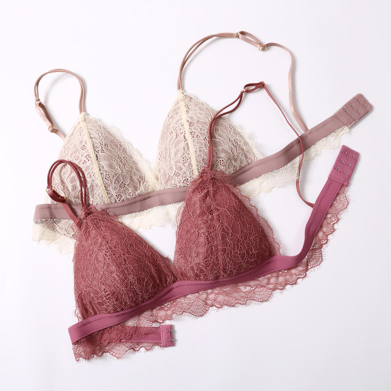 Lace wireless bra