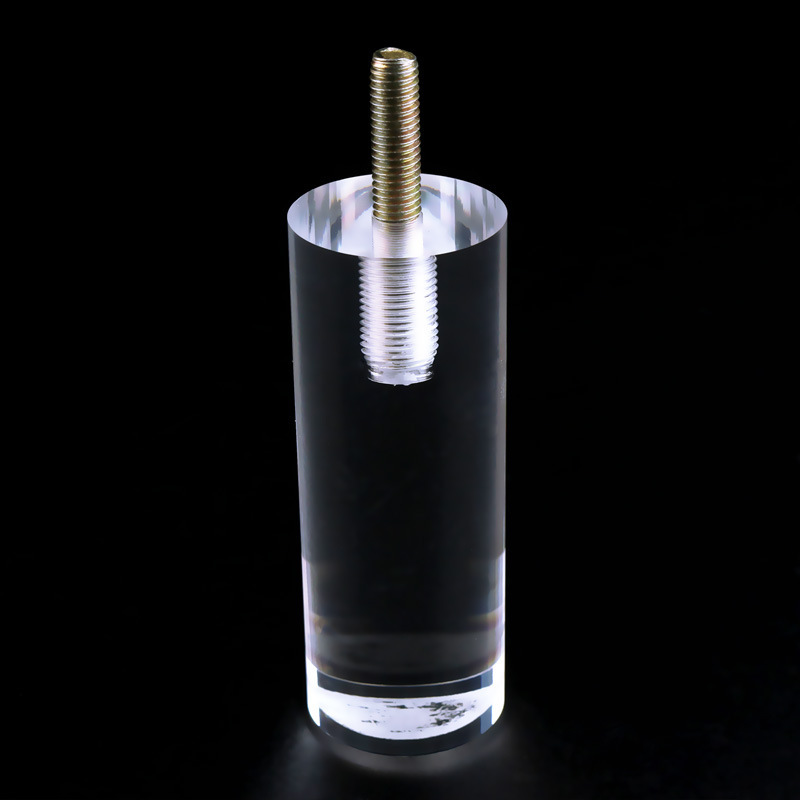 厂家数控生产亚克力脚有机玻璃矮凳脚家具透明脚配件隔板椅子