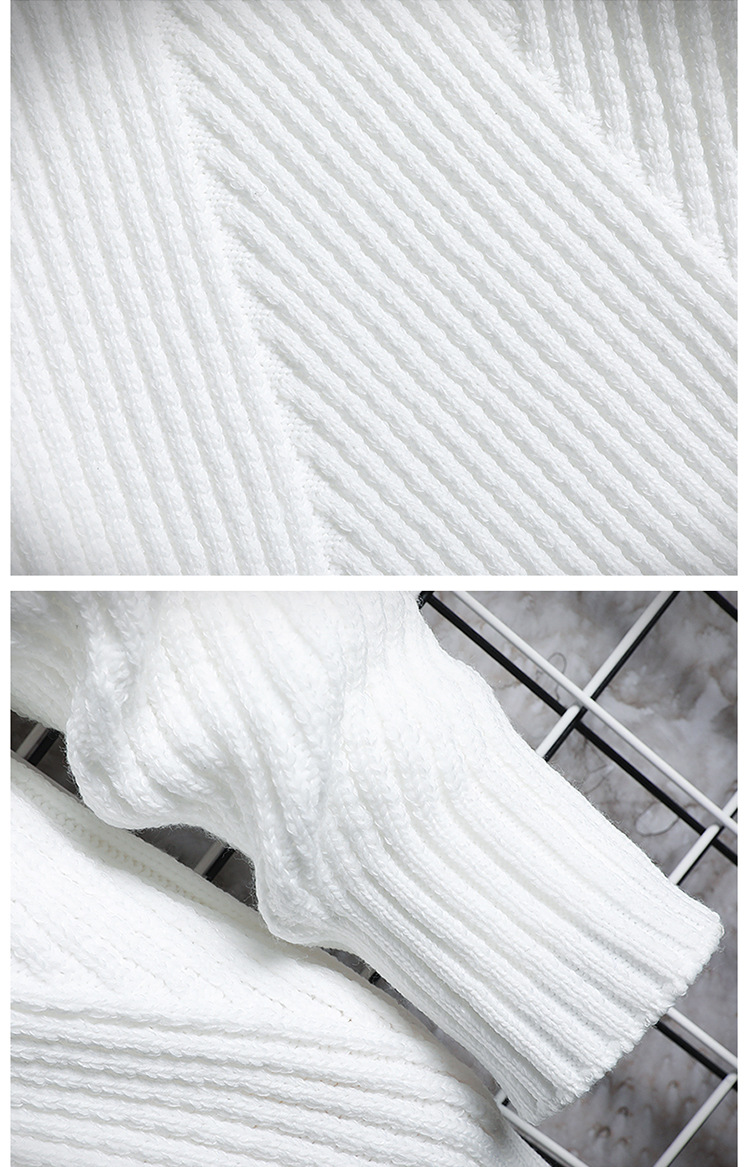 Herrenbekleidung Kurier Herbst und Winter Herren Rollkragenpullover Twill Jugend einfarbig Slim Fit trendiger dicker warmer Pullover_voghion.com