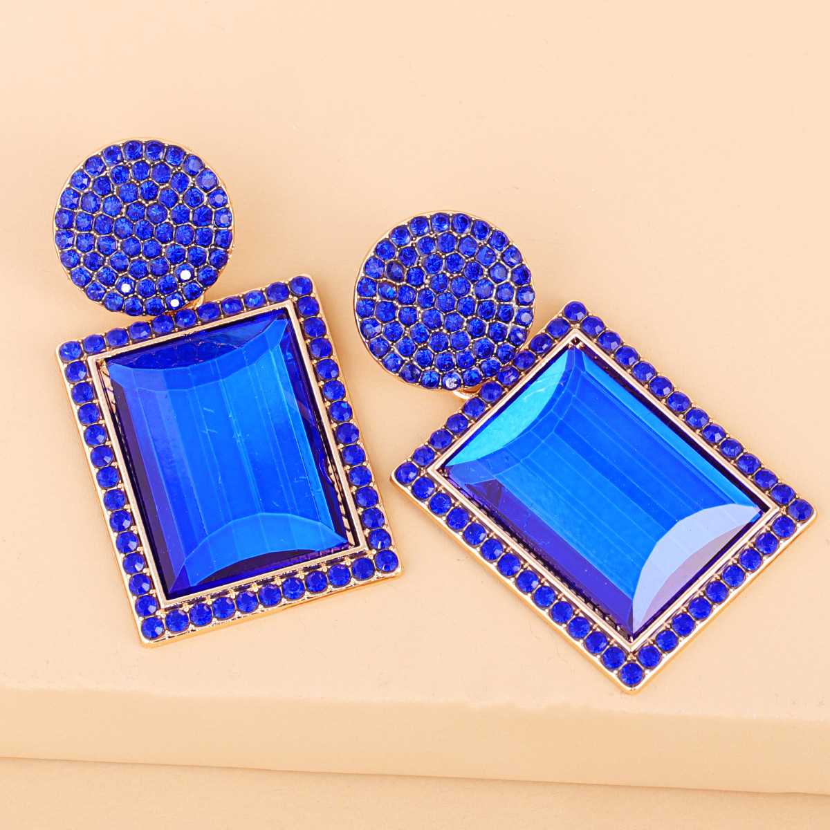 Geometric Diamond Alloy Acrylic Earrings Ear Studs display picture 20