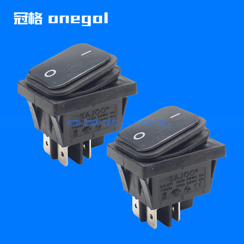 25A/250V大电流防水开关 IP65防尘 用于跑步机烤箱热水器电动车