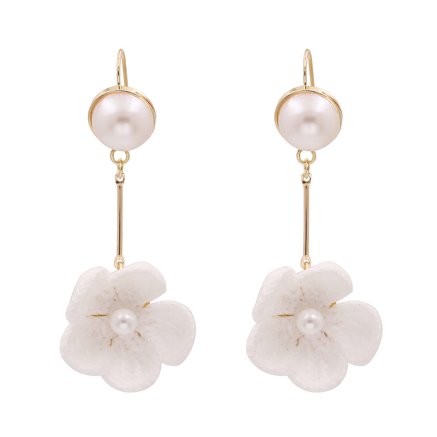 New Fashion Knitted Flower Earrings For Women Wholesale display picture 2