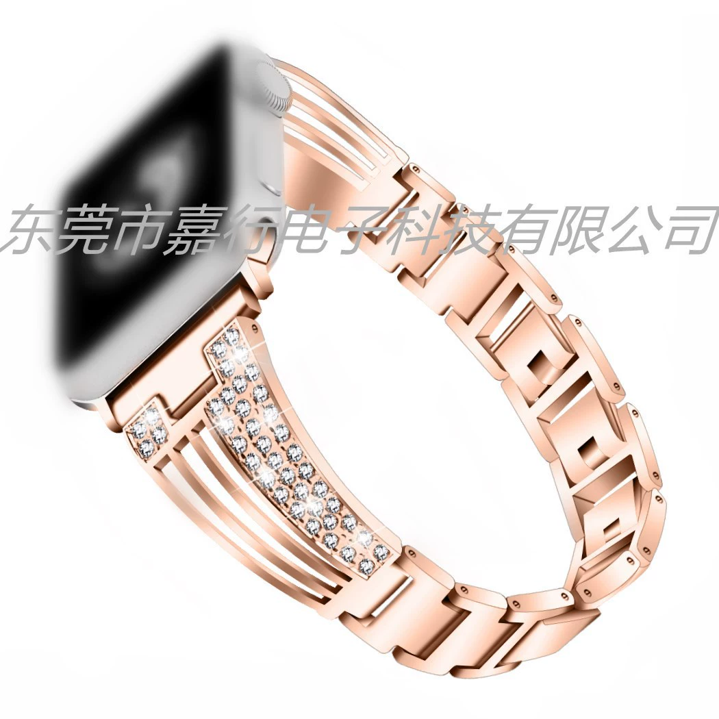 Подходит для Apple Watch браслет с формой бабочки/ромба, iWatch5/6 кристаллы из циркония нержавеющая сталь