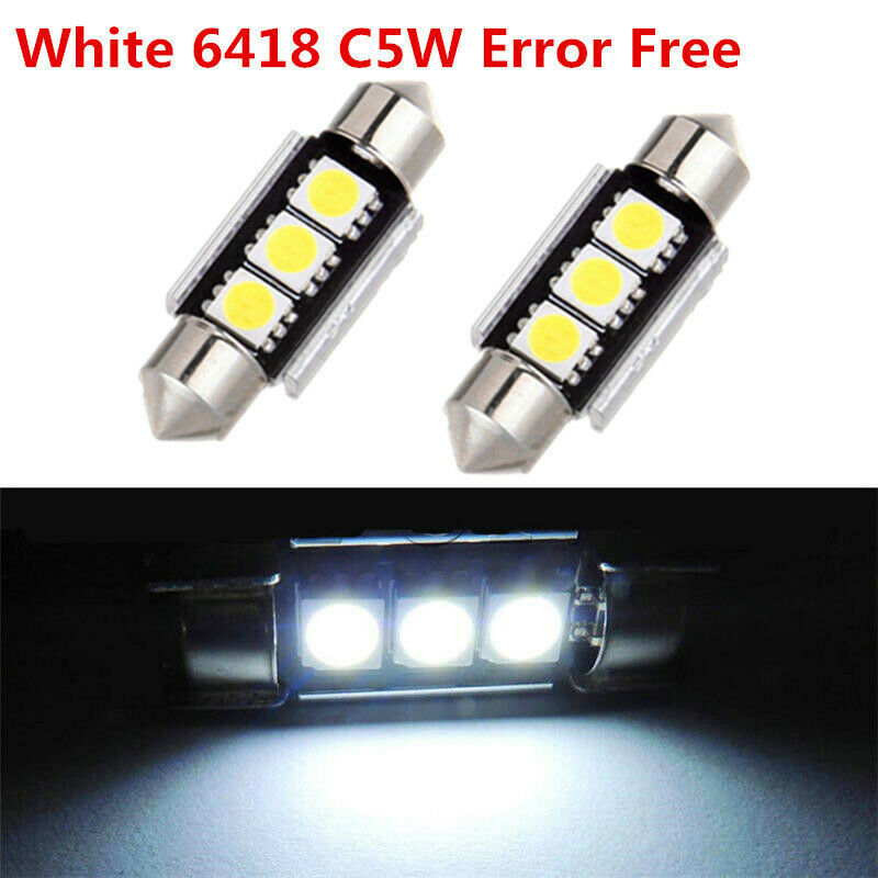 Auto LED luz de doble punta 36MM 5050 3SMD 31MM luz de techo de lectura interior decodificación canbus