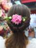 High-end hair accessory for bride, cloth handmade