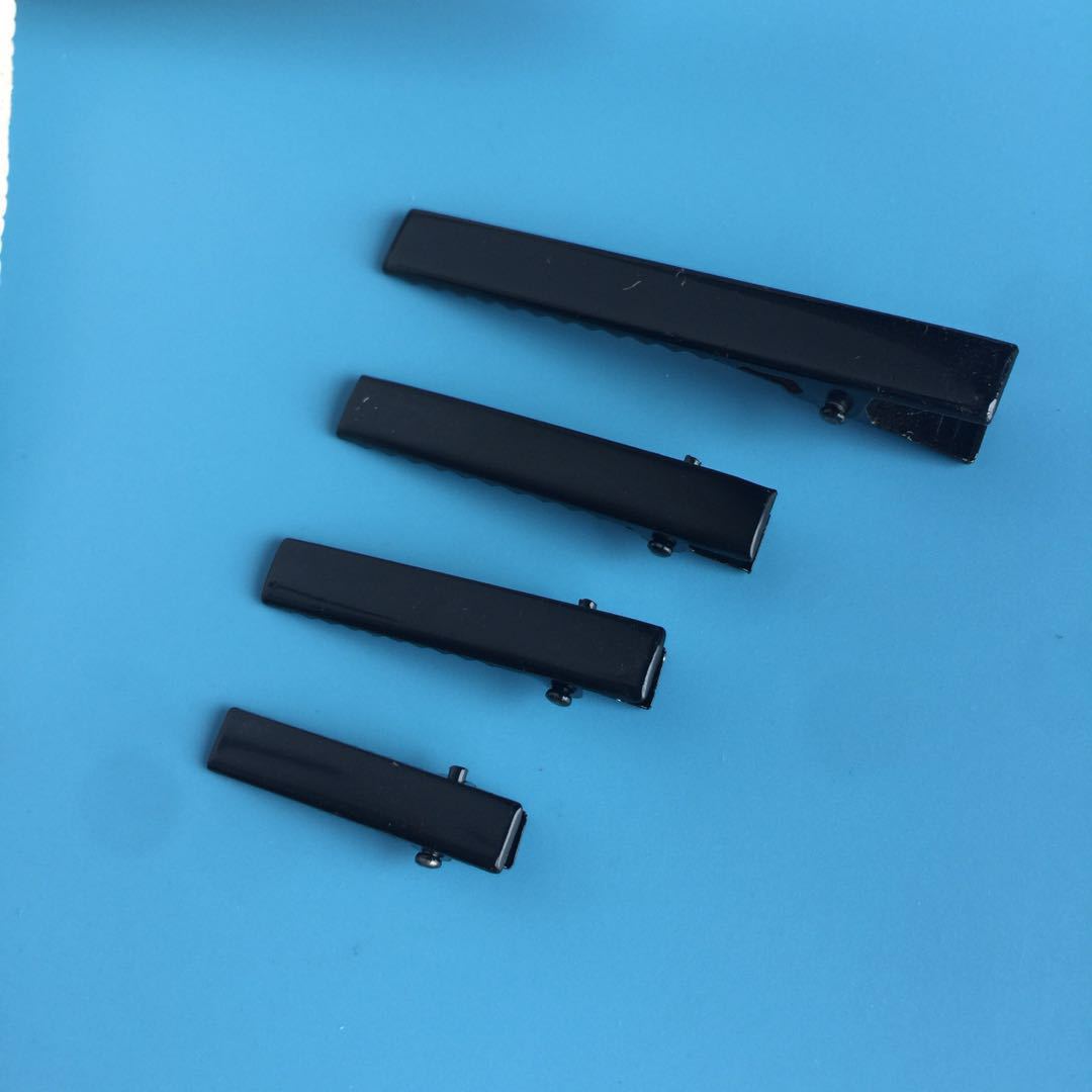 Duckbill Clip Black Paint Gold Thickened Guangzhou Thickened Square Clip Handmade DIYHair Clip Material Hair Accessories