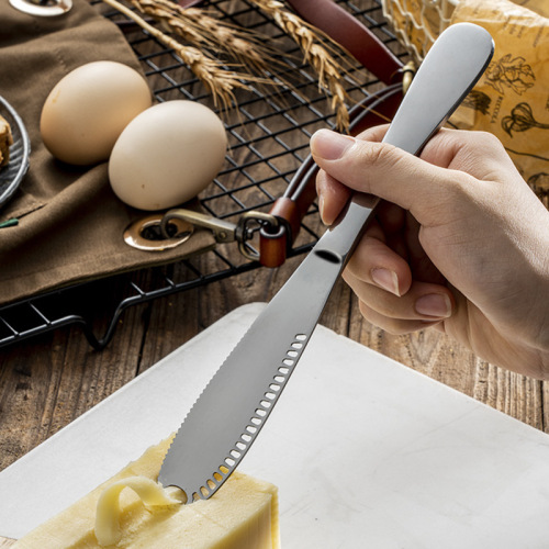 Cross-border Amazon 430 stainless steel cheese butter knife Western-style bread jam knife cream knife cheese butter knife
