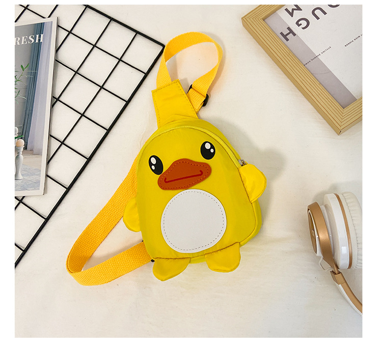 Sac En Toile De Dessin Animé Sac De Poitrine Mignon Enfant Canard display picture 24