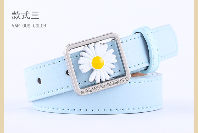Women Fashion Daisy Concave Belt Wholesale Nihaojewelry display picture 8