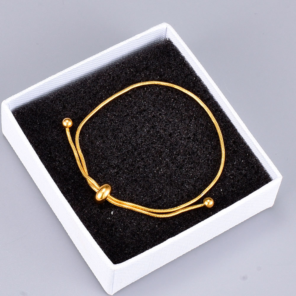 Nihaojewelry Simple Titanium Steel Drawstring Short Bracelet Wholesale Jewelry display picture 2