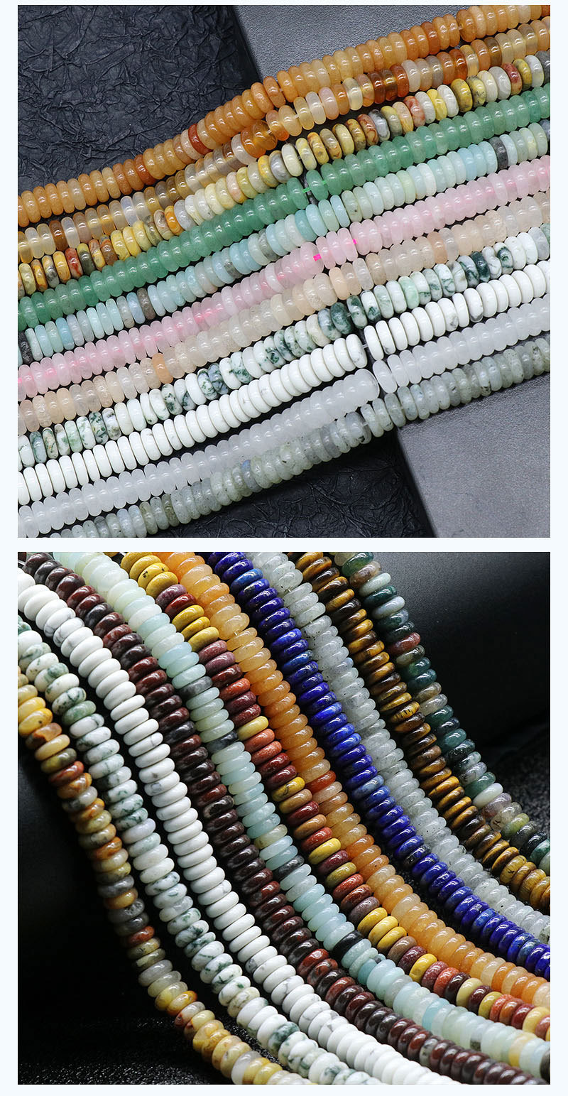 Natural Crystal Agate Semi-precious Stones 2*6mm Beaded Diy Jewelry Accessories 160 Pieceswholesale display picture 4