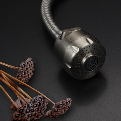 304 Stainless Steel Swivel Kitchen Faucet Single Cold Vegetable Basin Laundry Pool Sink Rotating Extendable Spout