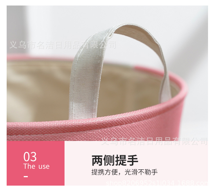 Full-color printed cartoon polyester-cotton thickened laundry bucket, laundry basket, dirty clothes basket, storage basket, sundries basket. Customized according to samples from the manufacturer detail image 9