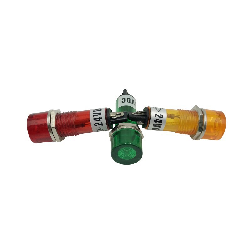 厂家批发PL-104信号灯 口径10mm指示灯低压机器圆头指示灯6.3V12V