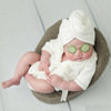 Children's bathrobe suitable for photo sessions for new born, white photography props, increased thickness