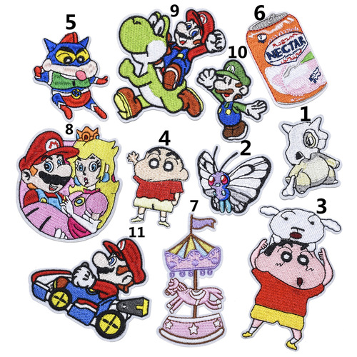 Factory direct sales cartoon animation cloth patch, trendy brand embroidery cloth patch, can be ironed and sewn, DIY children's clothing accessories