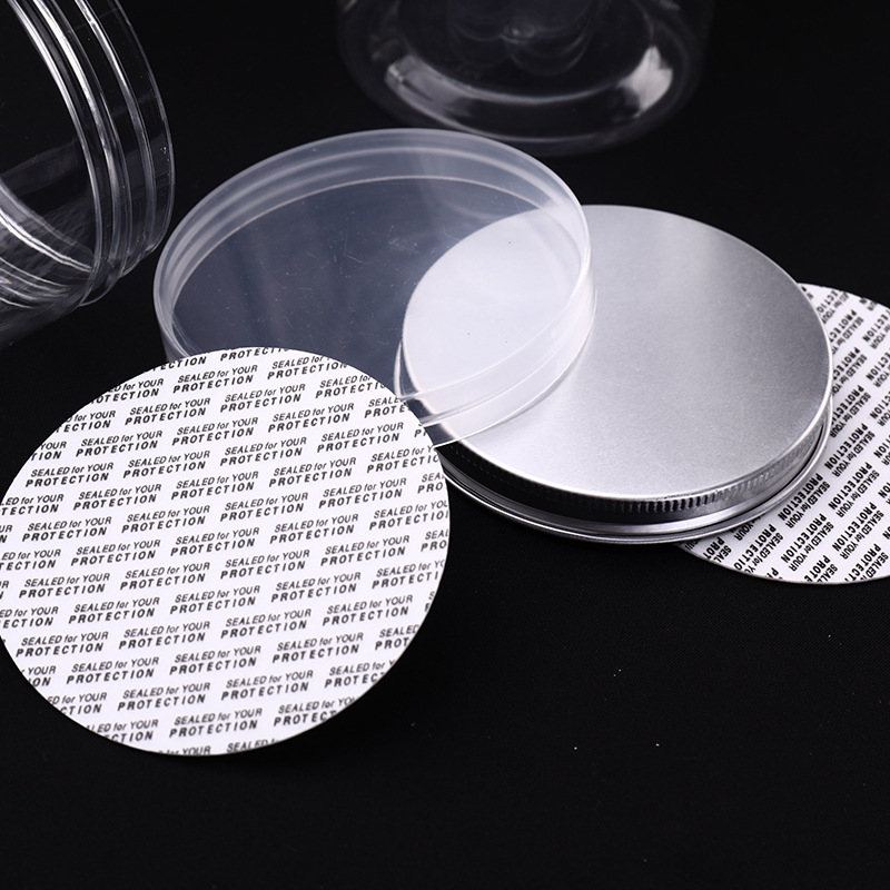 Tarro de plástico transparente Tarro de embalaje sellado de alimentos Tapa de aluminio PET Frutas secas Té Azúcar Aperitivos Botella de boca grande Protección del medio ambiente