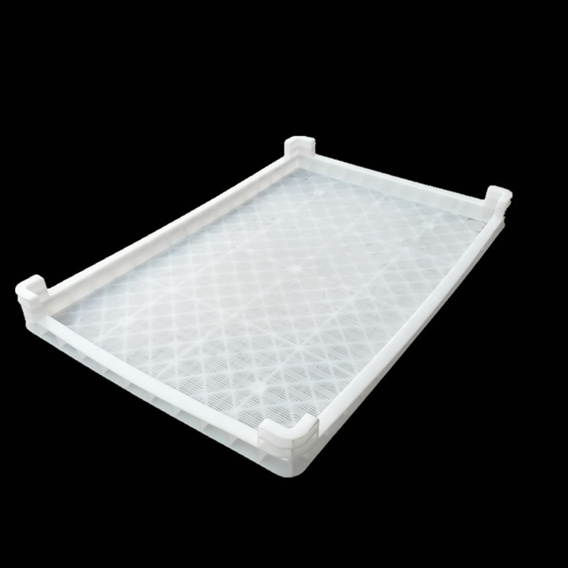 Single freezer freezing basket drying tray aquatic seafood cold storage quick-frozen shallow basket food grade white tray thickened 7