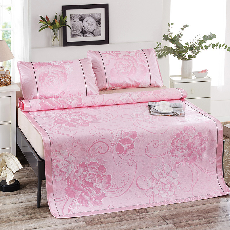 Manufactor wholesale Ice silk seats Three-piece Suite 1.5/1.8 summer sleeping mat On behalf of Will pin gift Activities gifts