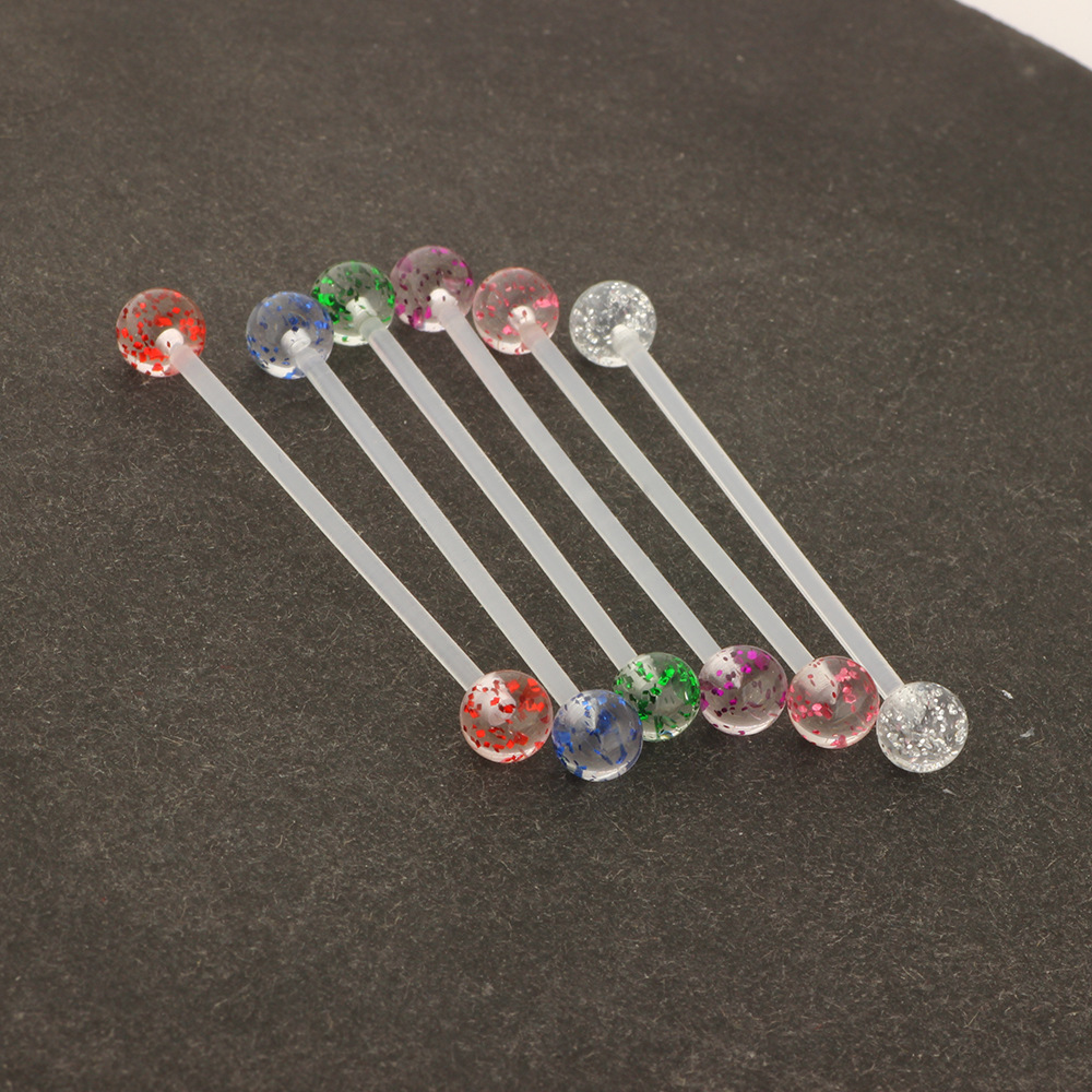 16G labret stud size and finish detail