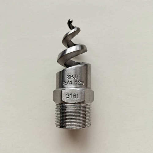 Stainless steel spiral nozzle, cooling tower spray atomization nozzle, power plant desulfurization and dust removal atomization nozzle customization