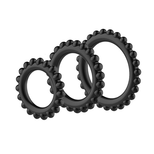 Baile three-ring silicone ring for men adult products 210143