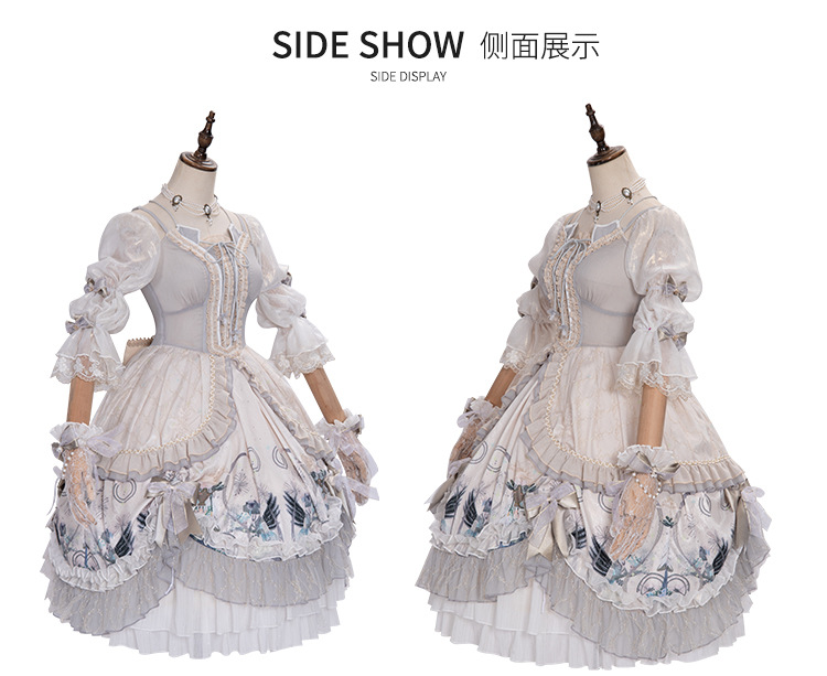 樱洛芙Lolita原创小裙子 蔷薇少女OP 复古宫廷风洛丽塔茶会裙正品-阿里巴巴