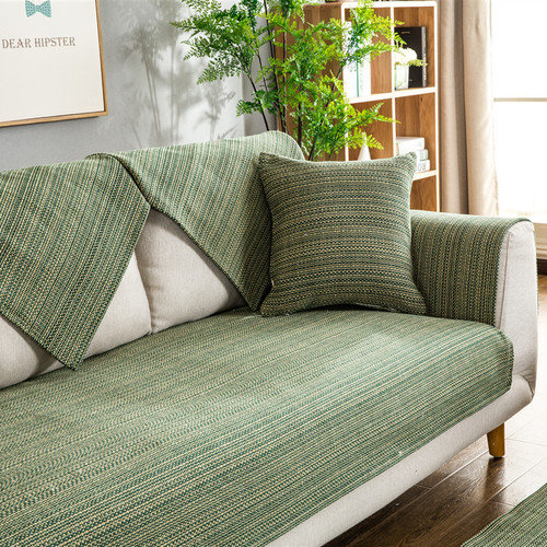 棉线沙发垫四季通用防滑布艺简约现代客厅坐垫沙发靠背巾套罩全盖
