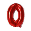 Big digital blue red fuchsia balloon, black layout, 32inch