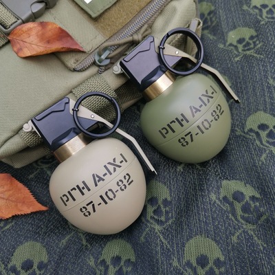 大号金属发烧级军事收藏M27震撼烟雾战术手雷模型充气防风打火机|ms