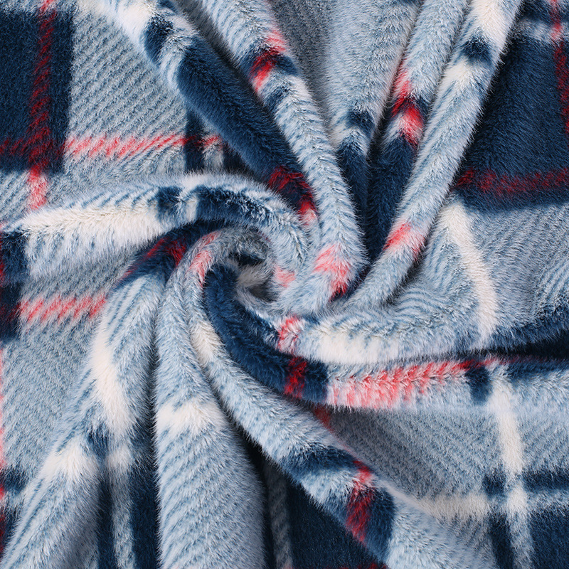 新款加厚单面雪貂绒面料 床上用品家纺家居服平绒布厂家直供