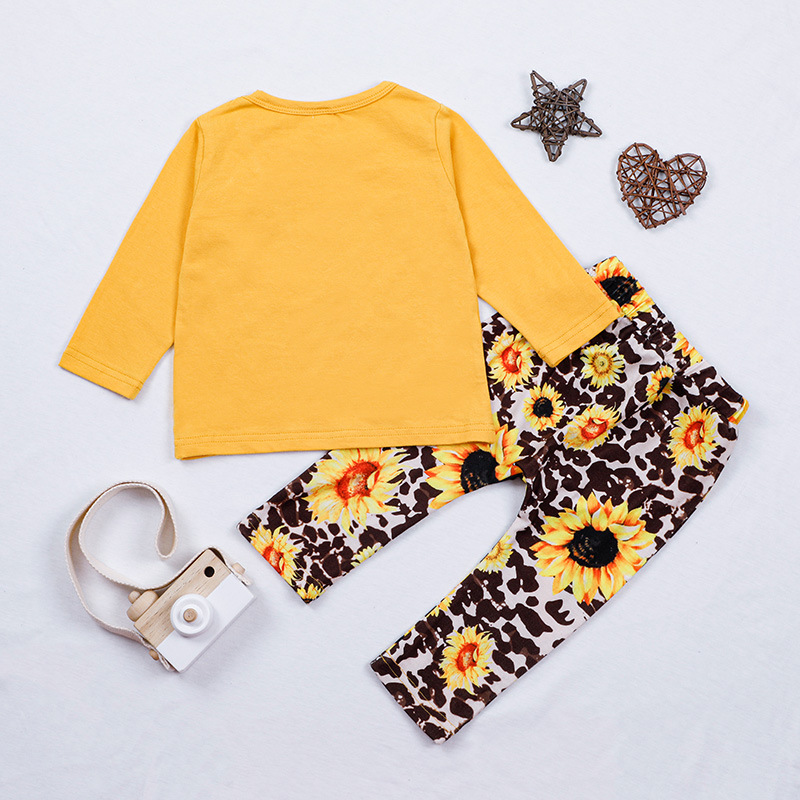 Long-sleeved T-shirt  Pants Two Piece display picture 3